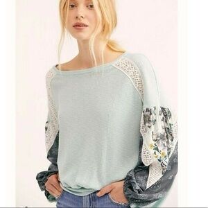 FREE PEOPLE | Casual Clash Thermal Top